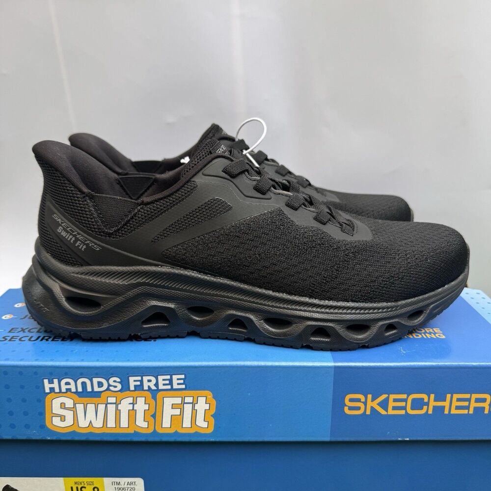 Skechers Men's Glide Step Sneaker Hands Free Swift Fit Sz 8 Slip On Shoes